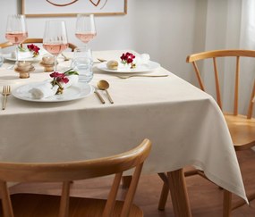 Žakárový obrus, 145 x 255 cm, krémový