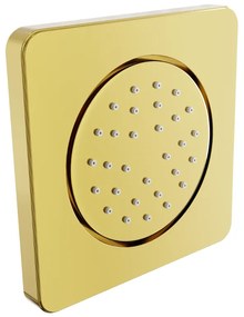 Mexen - podmietková sprchová tryska, štvorcová, 130x130 mm, zlatá, 79366-50