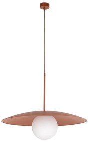 Luster na lanku SLATE 1xE27/15W/230V pr. 65 cm tehlová