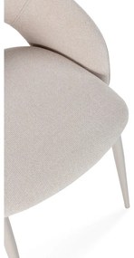 Béžové čalúnené jedálenské stoličky v súprave 2 ks Lia – Marckeric