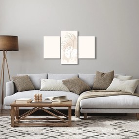 Obraz - Line art monstera N⁰1 (90x60 cm)