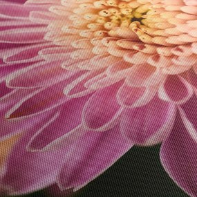 Detailný obraz kvetu (s hodinami) (90x30 cm)