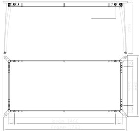 Rokovací kancelársky stôl PRIMO OMEGA, 180x90 cm, biela podnož, buk