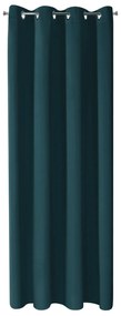 ZATEMŇOVACÍ ZÁVES NA KRÚŽKOCH BLACKOUT 135X250 CM TMAVÁ TYRKYSOVÁ