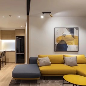 Brilagi - LED stmievateľné bodové svietidlo SELE GOLDEN 2xGU10/6,5W/230V čierna/zlatá