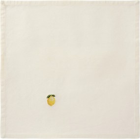 Ib Laursen Látkový obrúsok s výšivkou Summer Vibe Lemon