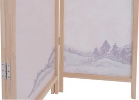 Paraván HWC-O70, deliaca stena - 170 × 137 cm - riečna krajina