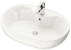 BATH DELUXE 06-060-08-11-00 - Umývadlo na dosku TROMSO 59,5x41 cm keramika/biela