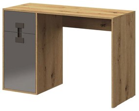 Písací stôl Tikrote 120 TE10, Farby: dub artisan / sivý lesk