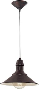 Brilagi - Závesný luster na lanku FORGE 1xE27/60W/230V pr. 22 cm hnedý