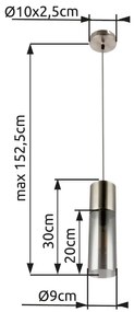 GLOBO ANNIKA 21000HN Závesné svietidlo