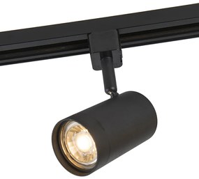 Inteligentný koľajnicový reflektor čierny 1-fázový vrátane Wifi GU10 - Iconic Jeana