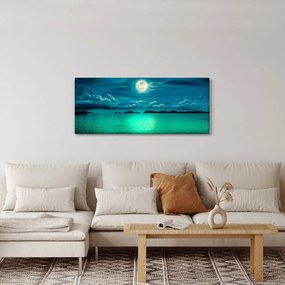 Obraz - Spln nad hladinou (120x50 cm)