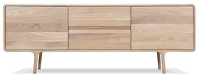 TV komoda z masívneho dubového dreva Gazzda Fawn Natural