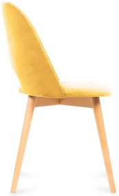 Jedálenská stolička TINO 86x48 cm žltá/svetlý dub