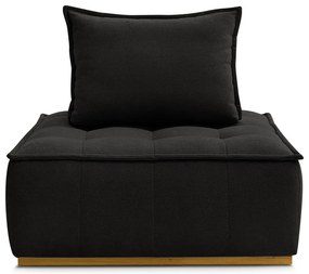 Čierne ženilkové kreslo Elisa – Bobochic Paris