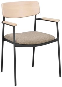 Jedálenská stolička v béžovo-prírodnej farbe v súprave 2 ks Maymont – Rowico