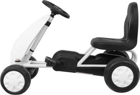 Ramiz Prvá pedálová motokára pre batoľatá Biela + reťazový pohon + kolesá s gumou