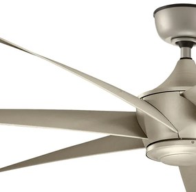 Kichler KLF-LEHR-80-AS - Stropný ventilátor LEHR IP44 + diaľkové ovládanie