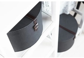 Súprava 2 čiernych škatúľ Bigso Box of Sweden Rut