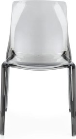 Sivá plastová záhradná stolička Adele – Bizzotto