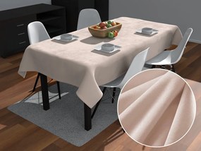 Biante Zamatový obdĺžnikový obrus Velvet Premium SVP-020 Béžový 120x140 cm