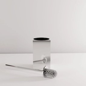 Rea Til, kovový stojan na WC s kefou, chrómová, REA-88094