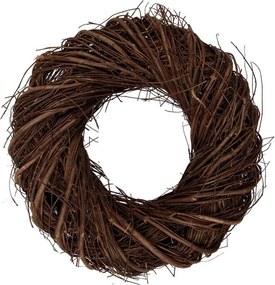 Prírodný hnedý prútený veniec Woodly XS - Ø 30*8cm