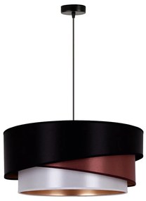 Duolla - Luster na lanku KOBO 1xE27/15W/230V pr. 45 cm čierna/vínová/strieborná