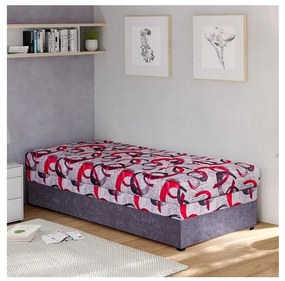 Čalúnená válenda s úložným priestorom ESTEL 90x200 cm sivá