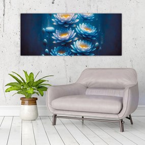 Obraz - Lekná pod hladinou (120x50 cm)