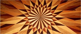 Obraz - Drevená koláž (120x50 cm)
