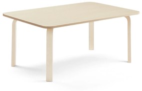 Stôl ELTON, 1400x700x530 mm, laminát - breza, breza