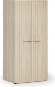 Kancelárska policová skriňa PRIMO WOOD s dverami, 1781 x 800 x 600 mm, dub prírodný
