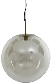 Závesné svietidlo v bronzovej farbe so skleneným tienidlom ø 48 cm Medina – Light &amp; Living