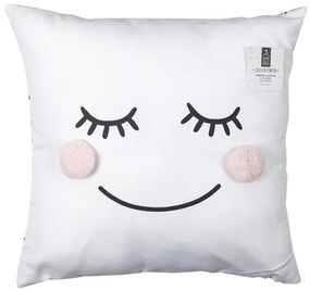 HOME DECO KIDS Detský dievčenský vankúš Bambuľka s odnímateľným poťahom