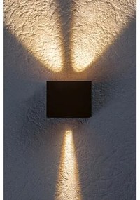 Rabalux 77169 vonkajšie nástenné LED svietidlo Hallstatt, 10 W, hnedá