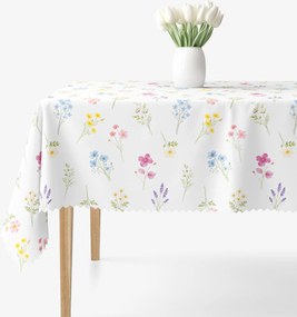Goldea hranatý teflónový obrus - kvetinová záhrada 120 x 120 cm