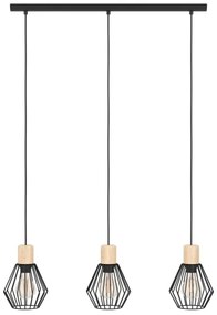 Eglo 44094 - Luster na lanku PALMORLA 3xE27/60W/230V