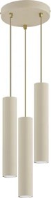 Brilagi - Luster na lanku TUBE 3xGU10/15W/230V béžová/zlatá