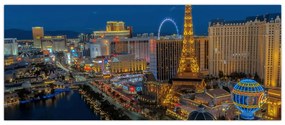 Obraz nočného Las Vegas (120x50 cm)