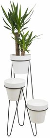 STOJAN NA KVETINÁČ TRIPOD 95X45X24 CM ČIERNA