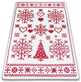 Kusový koberec Vianoce krémový 100x170cm