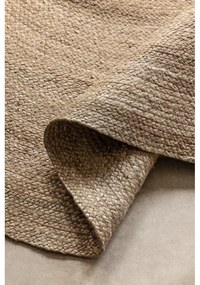 Obojstranný jutový okrúhly koberec v prírodnej farbe ø 100 cm Braided Grey – Hanse Home