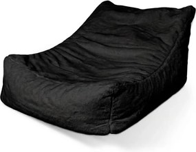 Sablio Sedací vak Lounge SOFTY - Midnight Black - 80 x 95 x 50 cm