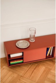 TV stolík v terakotovej farbe 160x48x42 cm Taro – noo.ma