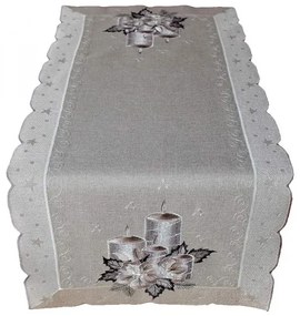 Obrus Strieborná klasika 40x90 cm