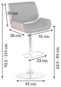 Barová stolička Sofotel Torri 2701 - čierna