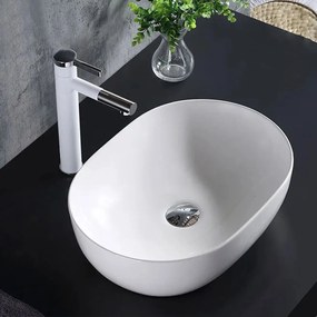 Rea Amelia, umývadlo na dosku 480x345x135 mm, biela lesklá, REA-U0416