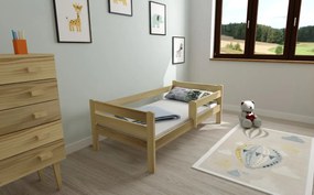 Detská posteľ EDITA z masívu borovice - 200x90 cm - prírodná